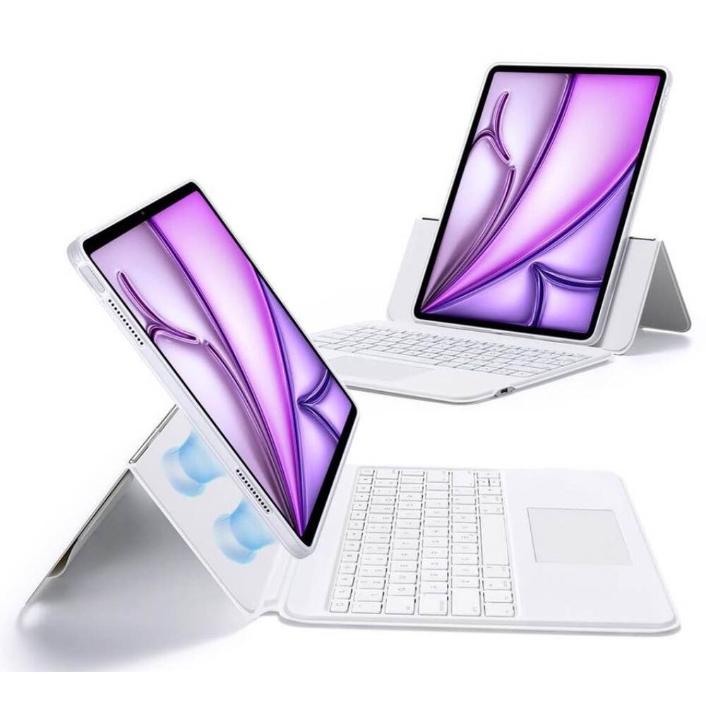 iPad Air 13 Inch Case Keyboard Case - White